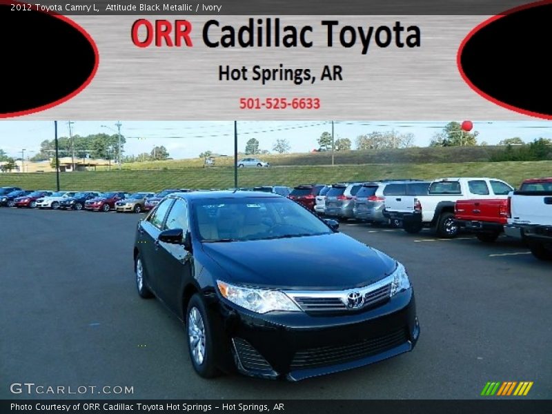 Attitude Black Metallic / Ivory 2012 Toyota Camry L