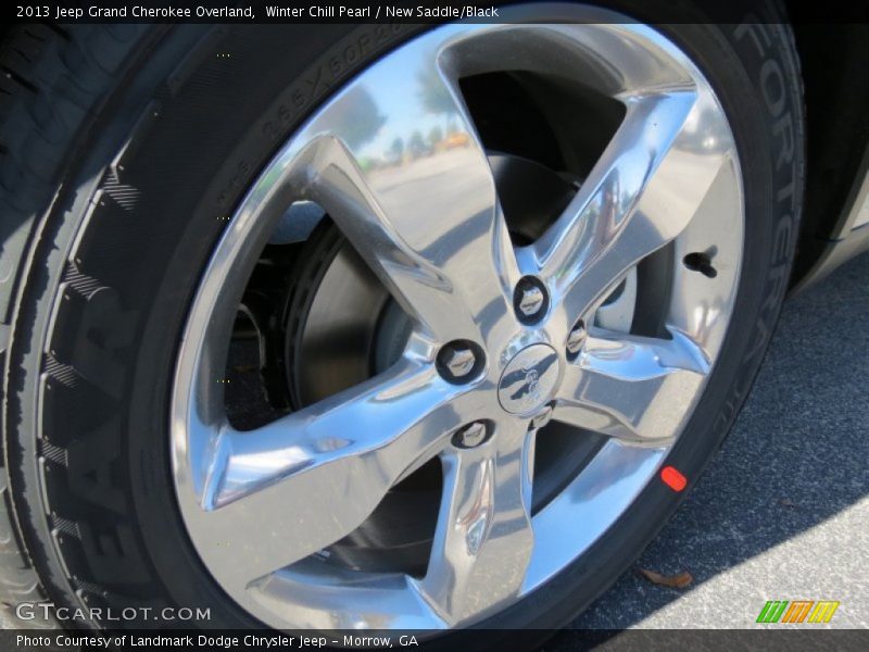 Winter Chill Pearl / New Saddle/Black 2013 Jeep Grand Cherokee Overland