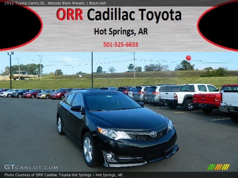 Attitude Black Metallic / Black/Ash 2012 Toyota Camry SE