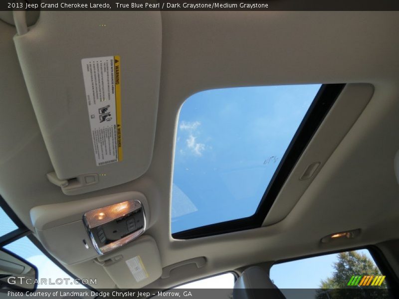 True Blue Pearl / Dark Graystone/Medium Graystone 2013 Jeep Grand Cherokee Laredo