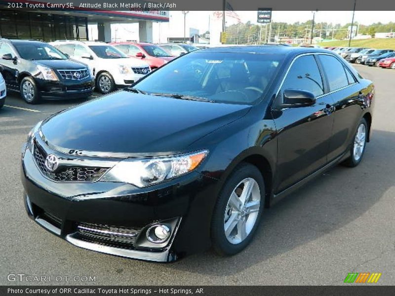 Attitude Black Metallic / Black/Ash 2012 Toyota Camry SE