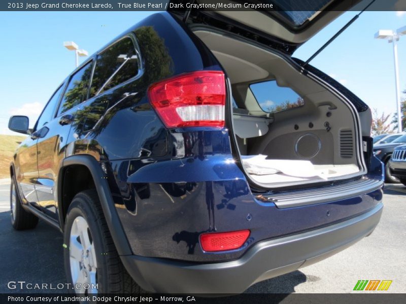 True Blue Pearl / Dark Graystone/Medium Graystone 2013 Jeep Grand Cherokee Laredo