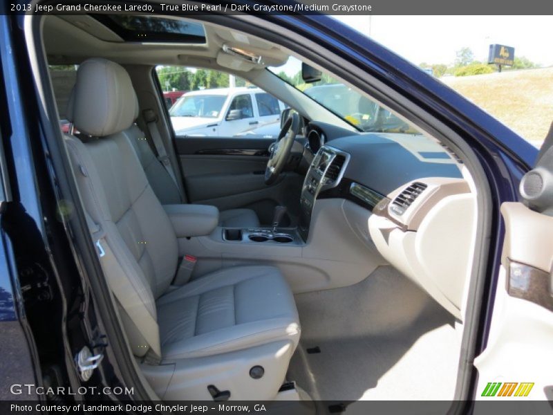 True Blue Pearl / Dark Graystone/Medium Graystone 2013 Jeep Grand Cherokee Laredo