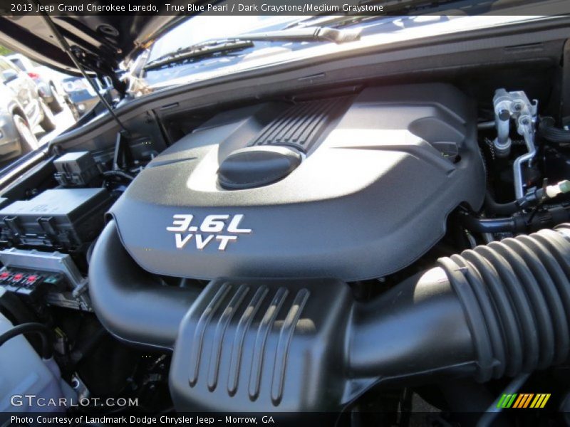 True Blue Pearl / Dark Graystone/Medium Graystone 2013 Jeep Grand Cherokee Laredo