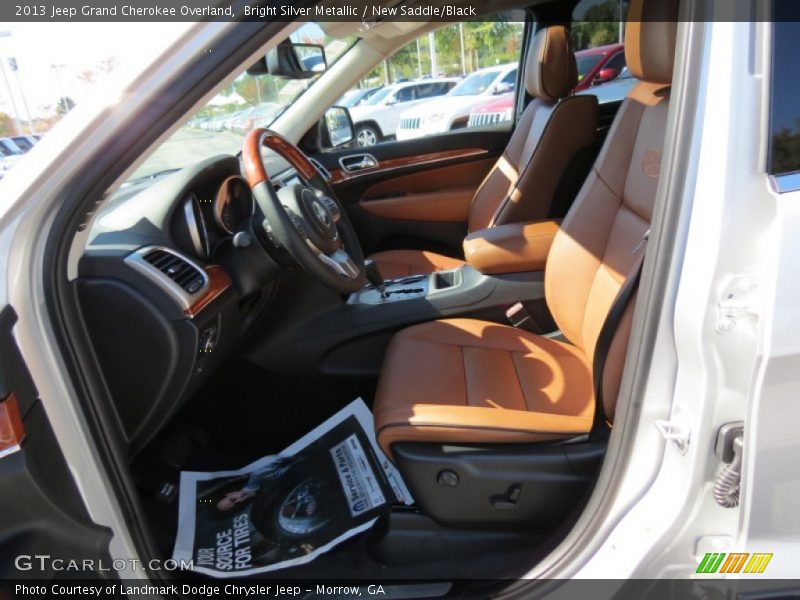 Bright Silver Metallic / New Saddle/Black 2013 Jeep Grand Cherokee Overland