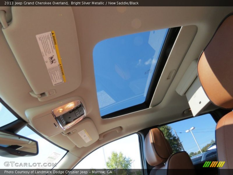 Bright Silver Metallic / New Saddle/Black 2013 Jeep Grand Cherokee Overland
