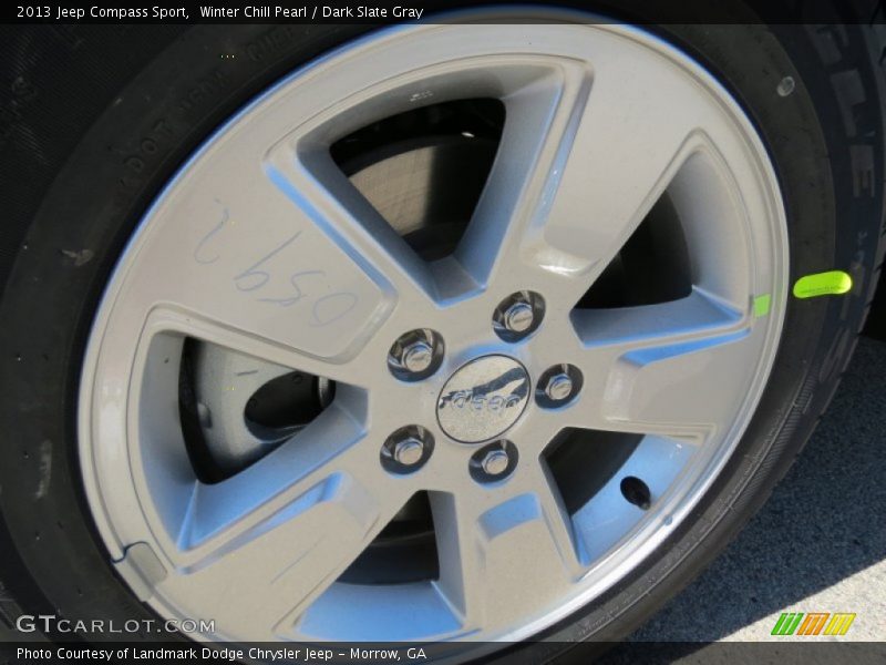 Winter Chill Pearl / Dark Slate Gray 2013 Jeep Compass Sport