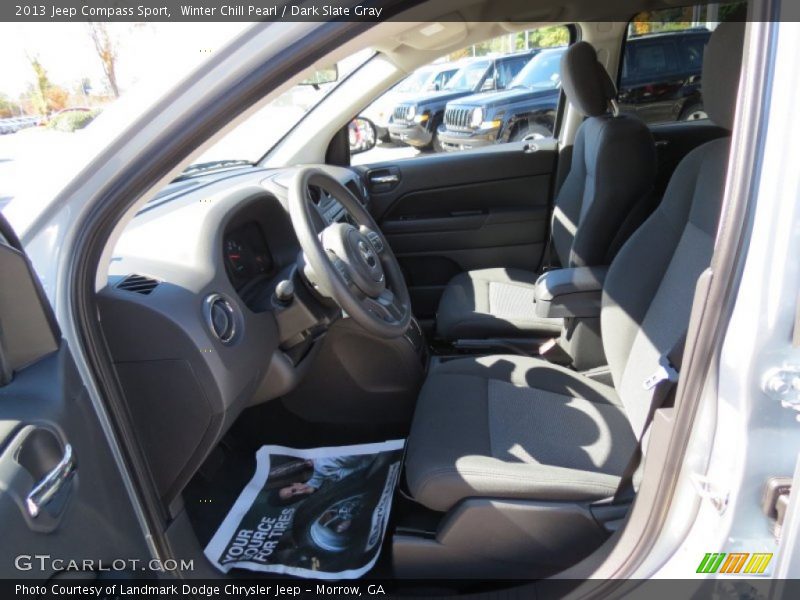 Winter Chill Pearl / Dark Slate Gray 2013 Jeep Compass Sport