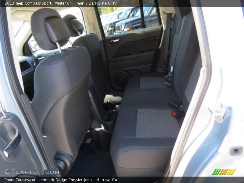 Winter Chill Pearl / Dark Slate Gray 2013 Jeep Compass Sport