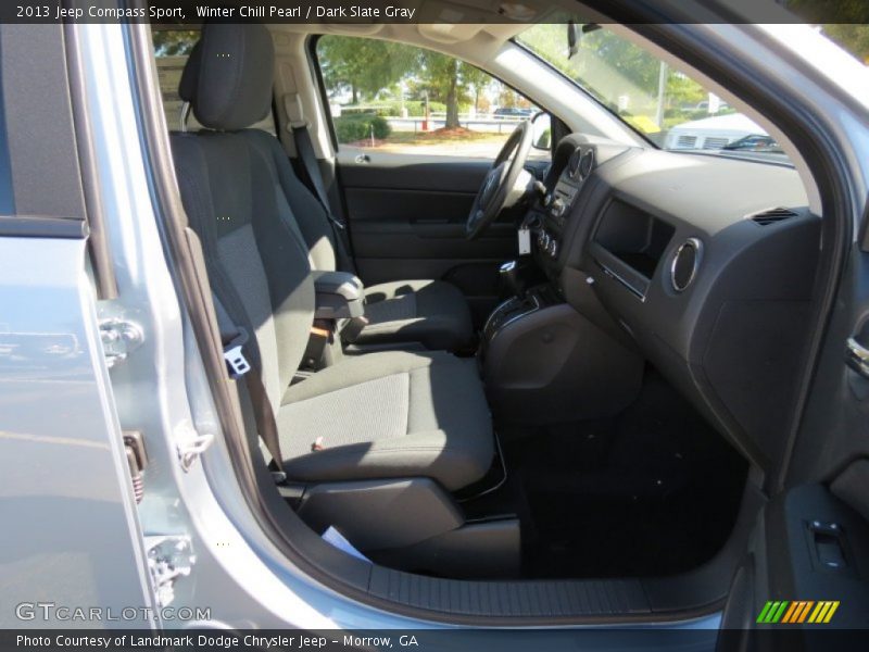 Winter Chill Pearl / Dark Slate Gray 2013 Jeep Compass Sport