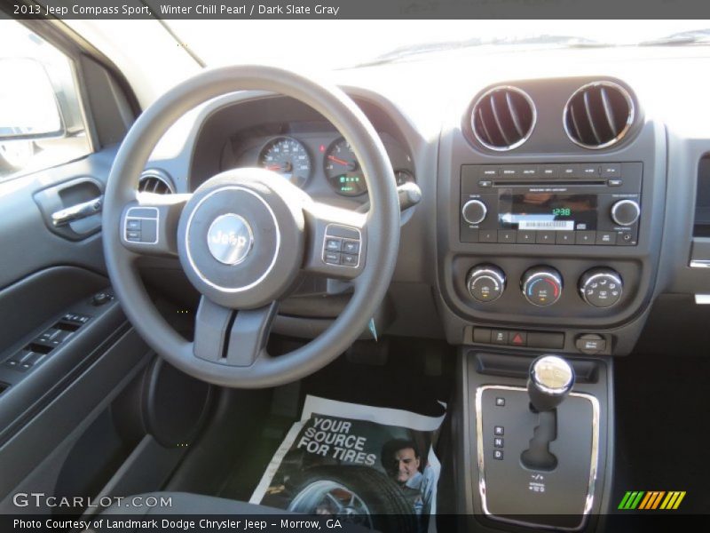 Winter Chill Pearl / Dark Slate Gray 2013 Jeep Compass Sport