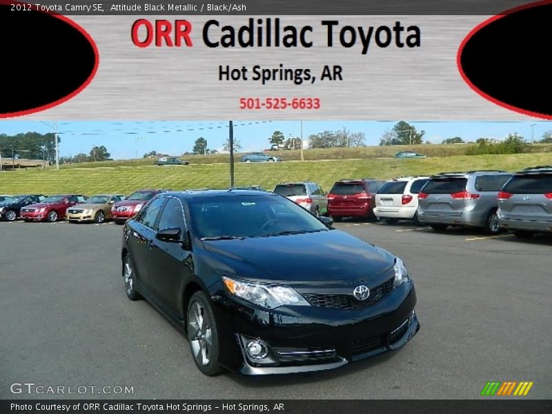 Attitude Black Metallic / Black/Ash 2012 Toyota Camry SE