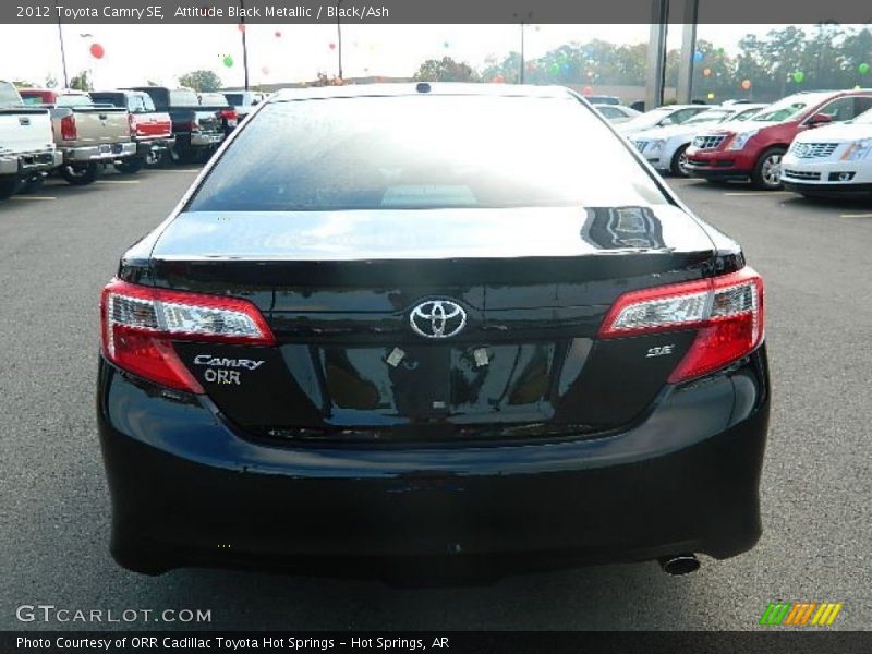 Attitude Black Metallic / Black/Ash 2012 Toyota Camry SE