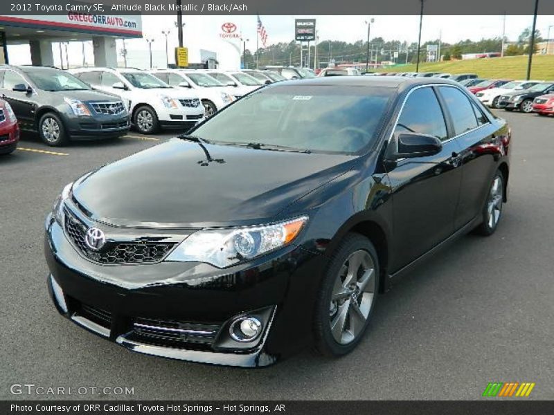 Attitude Black Metallic / Black/Ash 2012 Toyota Camry SE