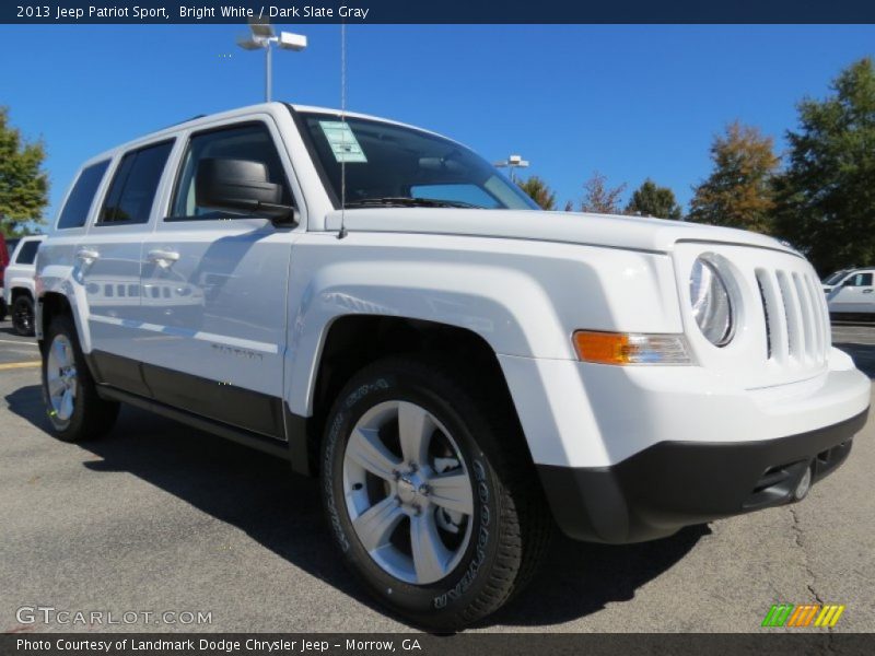 Bright White / Dark Slate Gray 2013 Jeep Patriot Sport