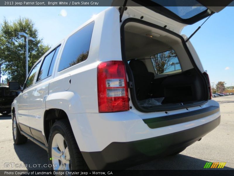Bright White / Dark Slate Gray 2013 Jeep Patriot Sport