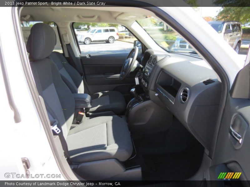 Bright White / Dark Slate Gray 2013 Jeep Patriot Sport