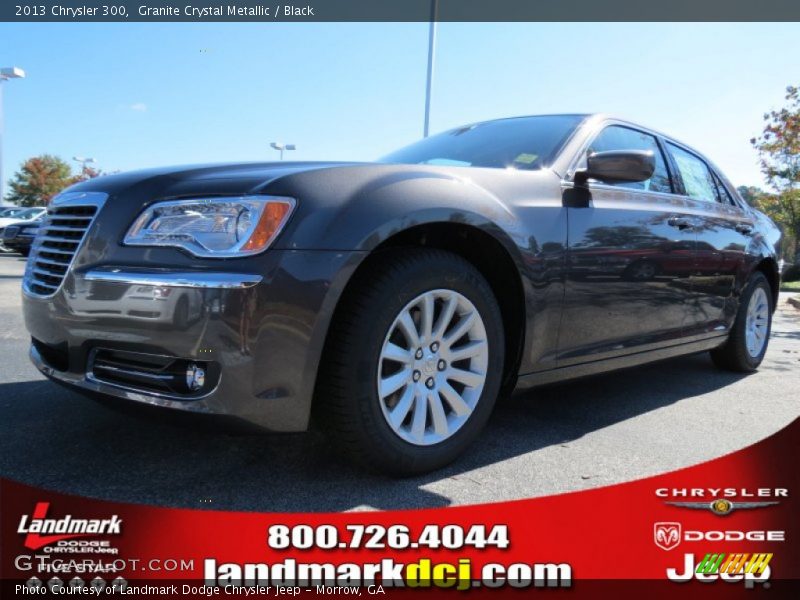 Granite Crystal Metallic / Black 2013 Chrysler 300