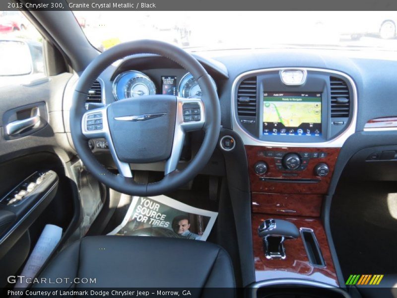 Granite Crystal Metallic / Black 2013 Chrysler 300