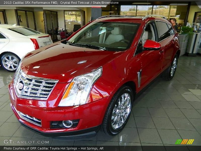 Crystal Red Tintcoat / Shale/Brownstone 2013 Cadillac SRX Performance FWD