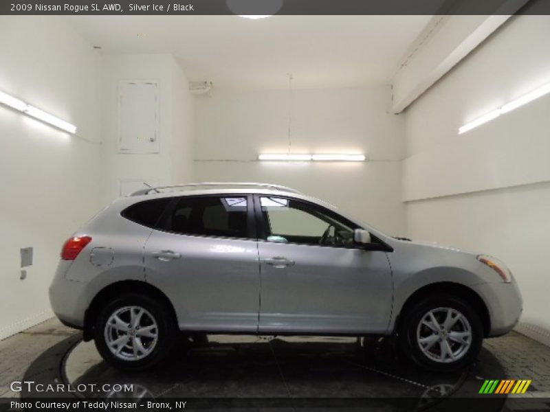 Silver Ice / Black 2009 Nissan Rogue SL AWD