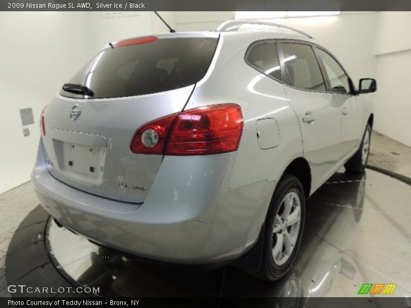 Silver Ice / Black 2009 Nissan Rogue SL AWD