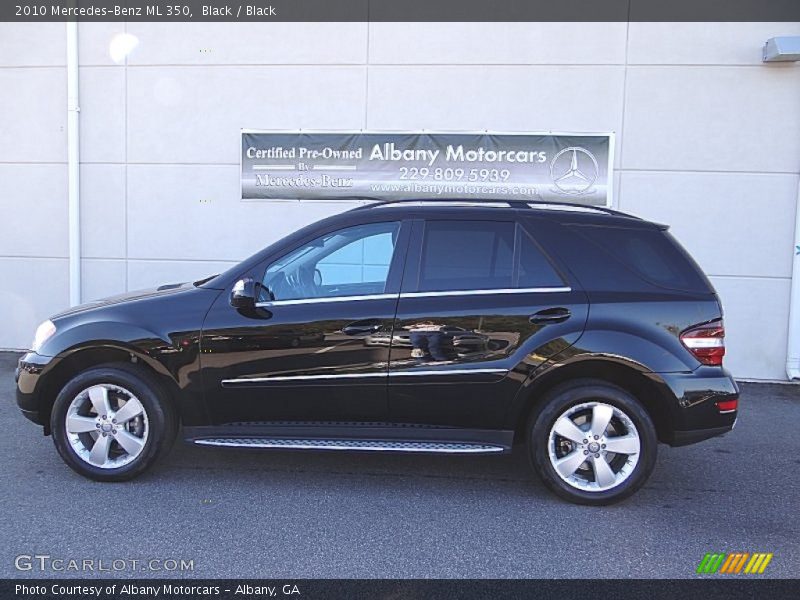 Black / Black 2010 Mercedes-Benz ML 350