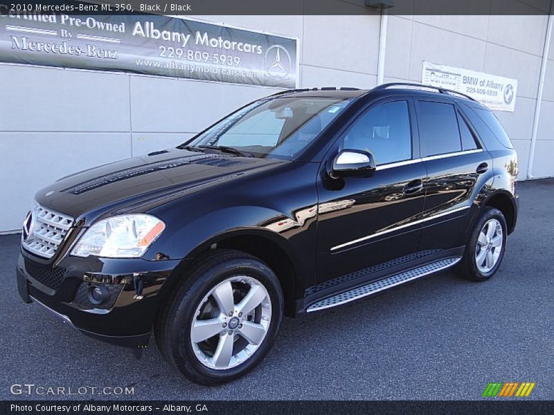 Black / Black 2010 Mercedes-Benz ML 350