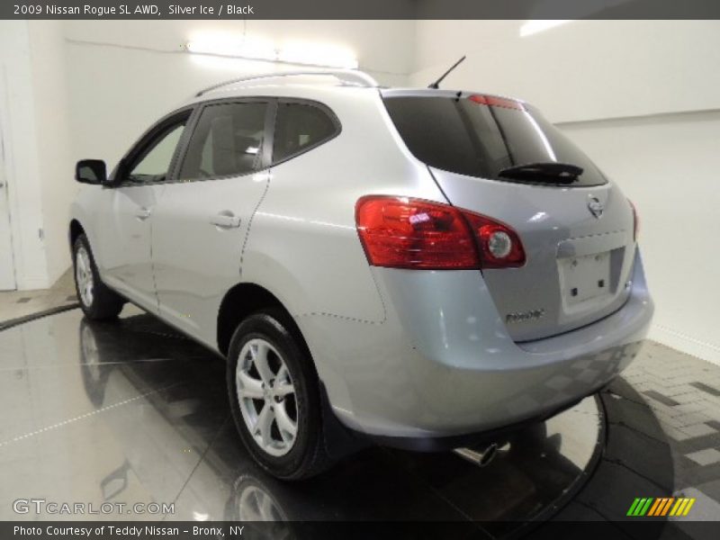 Silver Ice / Black 2009 Nissan Rogue SL AWD