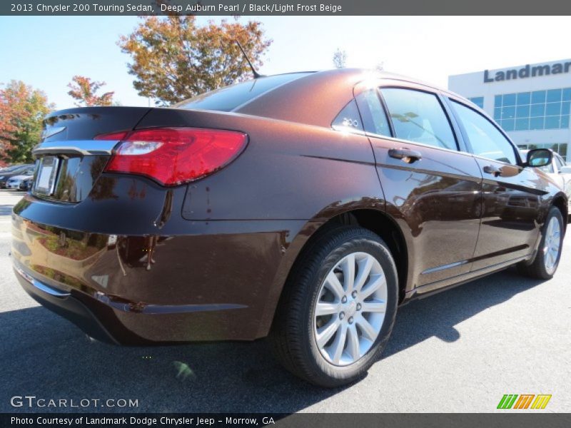 Deep Auburn Pearl / Black/Light Frost Beige 2013 Chrysler 200 Touring Sedan