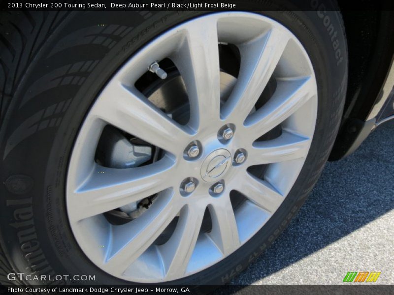 Deep Auburn Pearl / Black/Light Frost Beige 2013 Chrysler 200 Touring Sedan