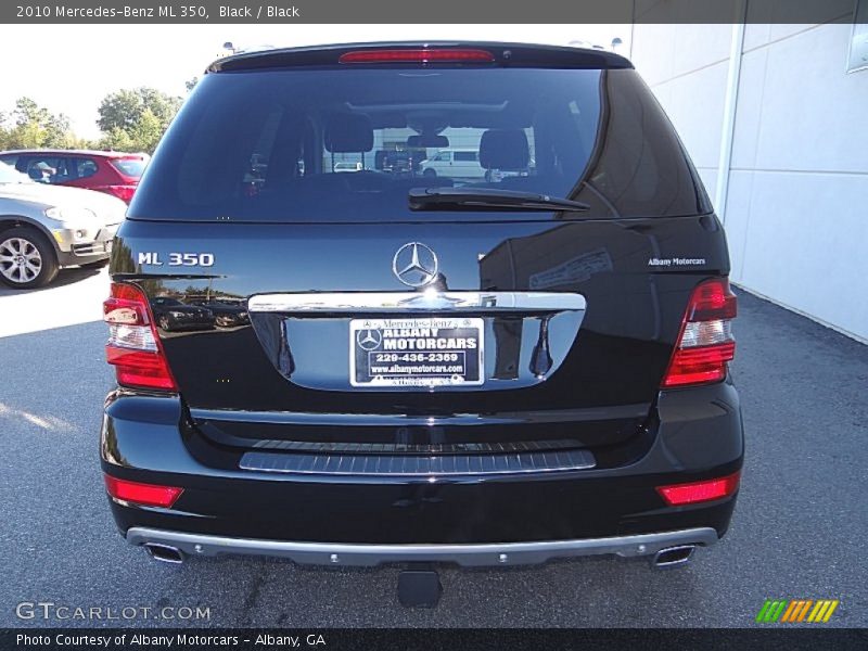 Black / Black 2010 Mercedes-Benz ML 350