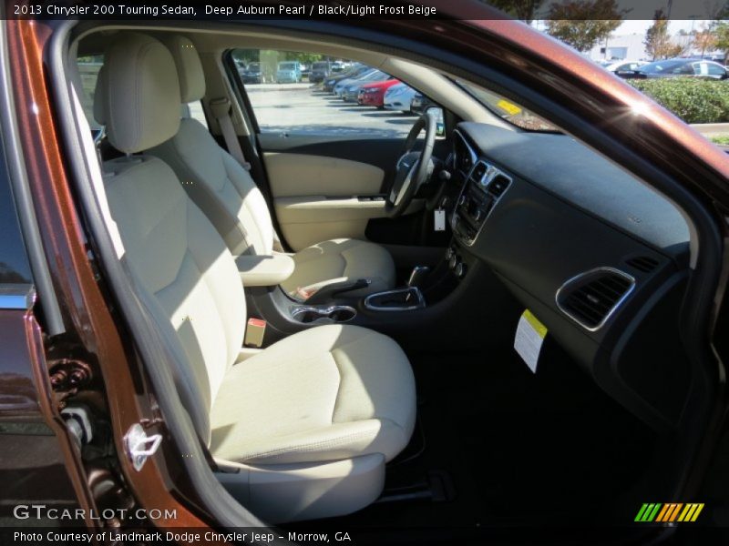 Deep Auburn Pearl / Black/Light Frost Beige 2013 Chrysler 200 Touring Sedan