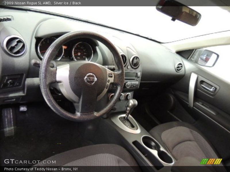 Silver Ice / Black 2009 Nissan Rogue SL AWD