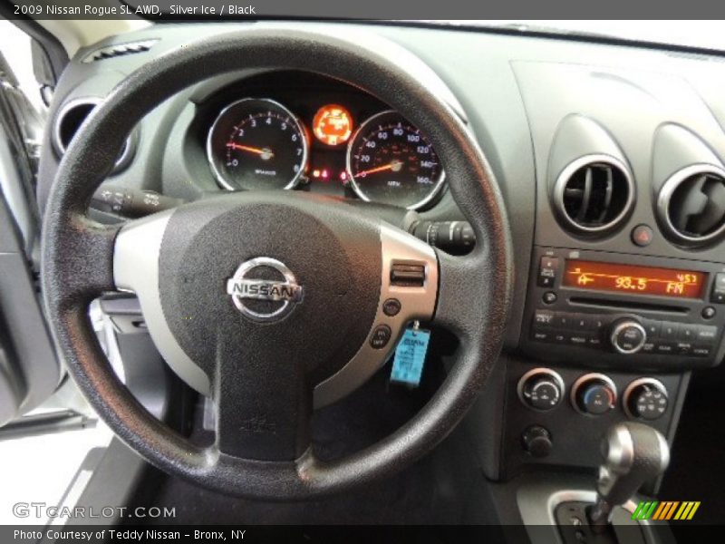 Silver Ice / Black 2009 Nissan Rogue SL AWD