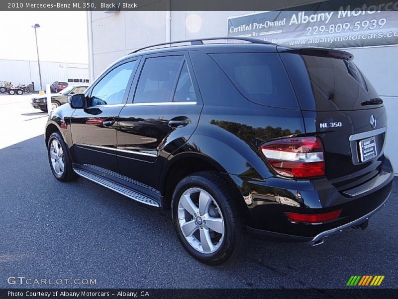 Black / Black 2010 Mercedes-Benz ML 350