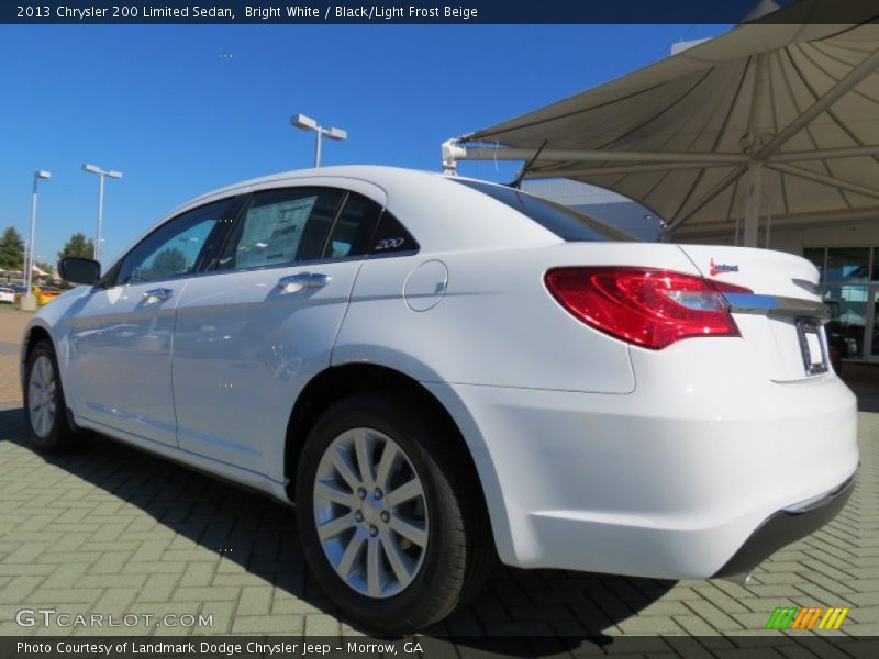 Bright White / Black/Light Frost Beige 2013 Chrysler 200 Limited Sedan