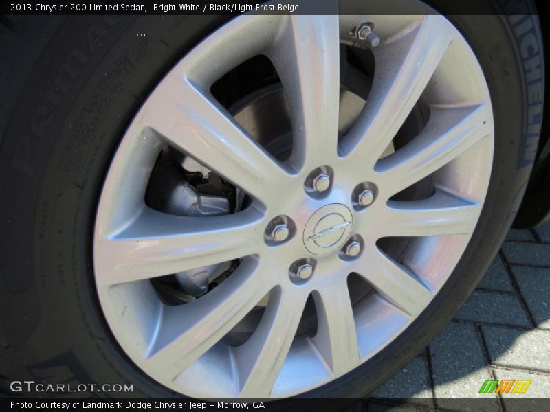 Bright White / Black/Light Frost Beige 2013 Chrysler 200 Limited Sedan