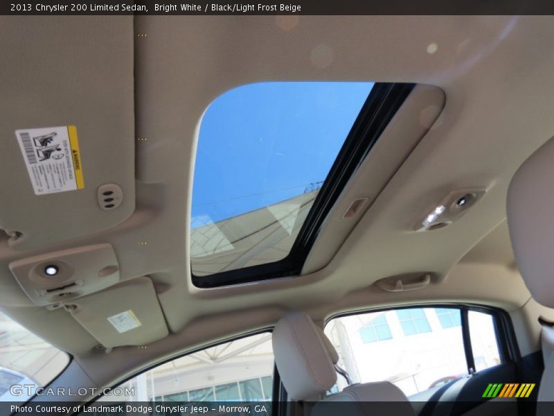 Bright White / Black/Light Frost Beige 2013 Chrysler 200 Limited Sedan