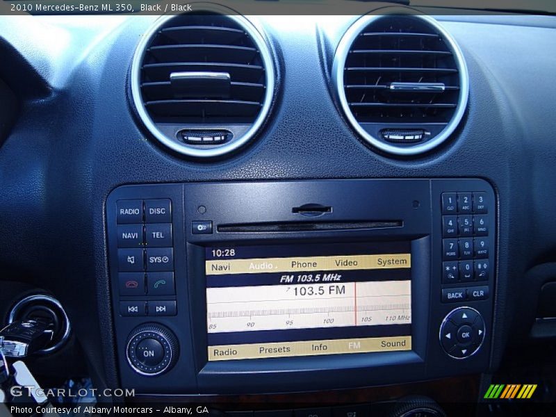 Black / Black 2010 Mercedes-Benz ML 350