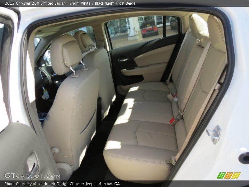 Bright White / Black/Light Frost Beige 2013 Chrysler 200 Limited Sedan