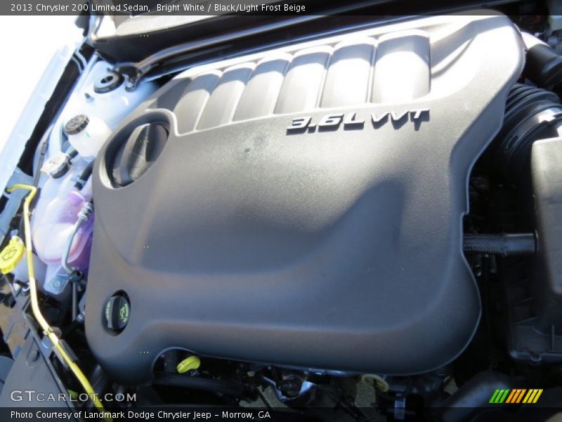 Bright White / Black/Light Frost Beige 2013 Chrysler 200 Limited Sedan