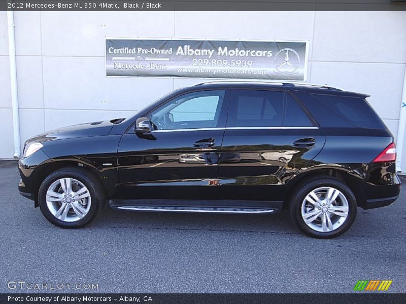 Black / Black 2012 Mercedes-Benz ML 350 4Matic
