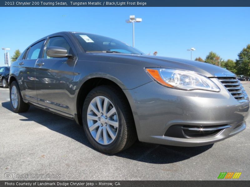 Tungsten Metallic / Black/Light Frost Beige 2013 Chrysler 200 Touring Sedan