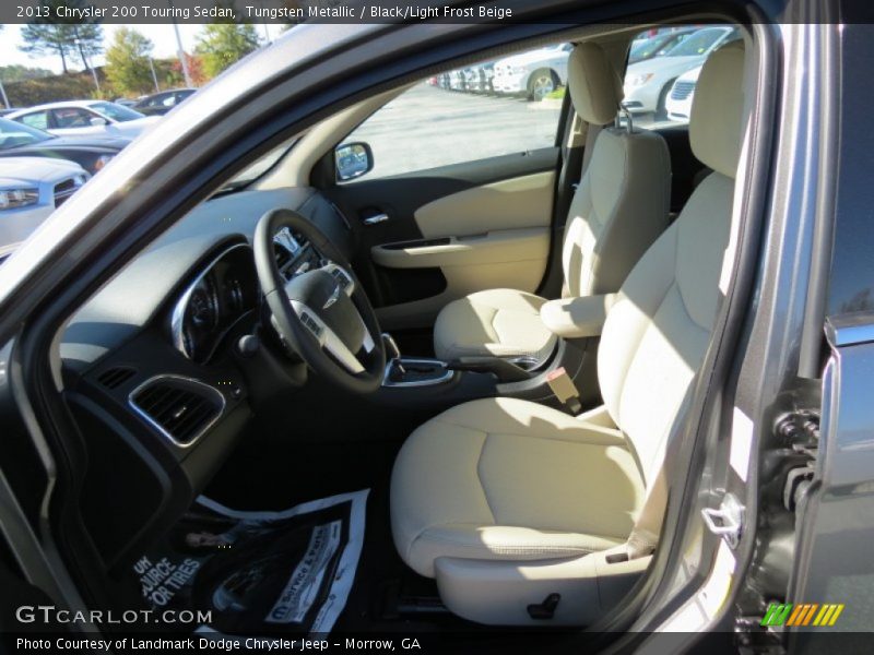 Tungsten Metallic / Black/Light Frost Beige 2013 Chrysler 200 Touring Sedan