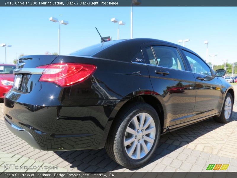Black / Black/Light Frost Beige 2013 Chrysler 200 Touring Sedan
