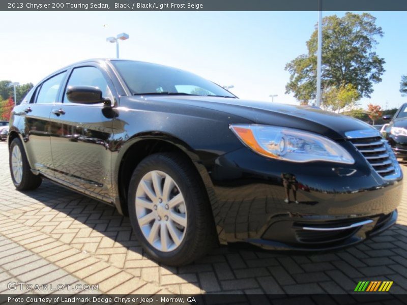 Black / Black/Light Frost Beige 2013 Chrysler 200 Touring Sedan