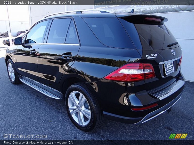 Black / Black 2012 Mercedes-Benz ML 350 4Matic