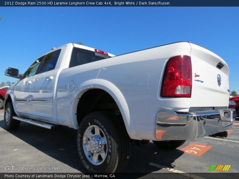 Bright White / Dark Slate/Russet 2012 Dodge Ram 2500 HD Laramie Longhorn Crew Cab 4x4