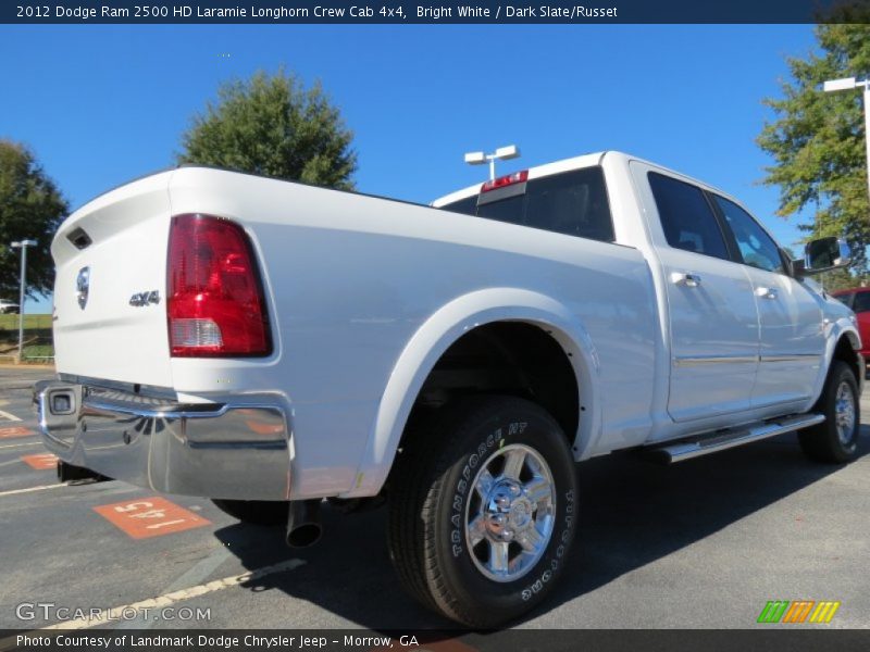 Bright White / Dark Slate/Russet 2012 Dodge Ram 2500 HD Laramie Longhorn Crew Cab 4x4